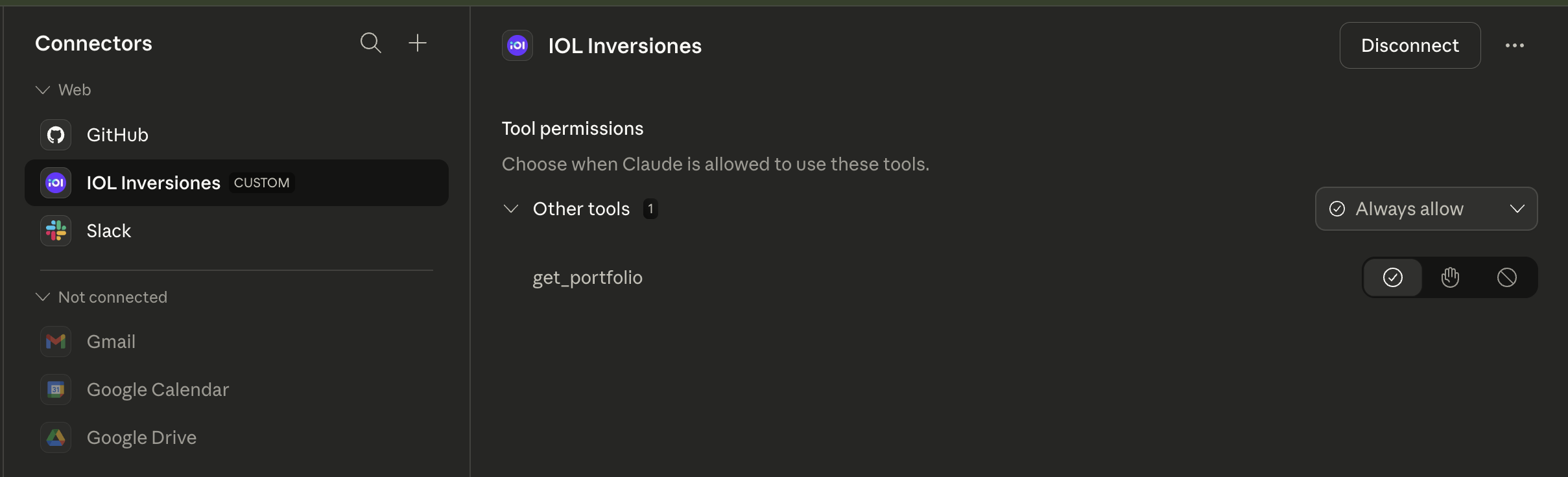 Conector activo en Connectors